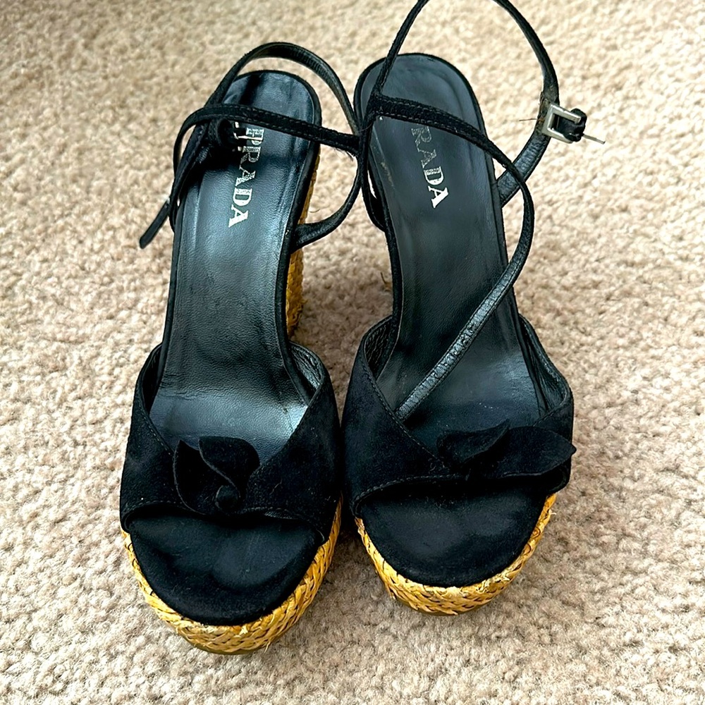 Prada wedge sandals